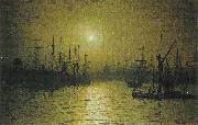 Atkinson Grimshaw Thames oil painting